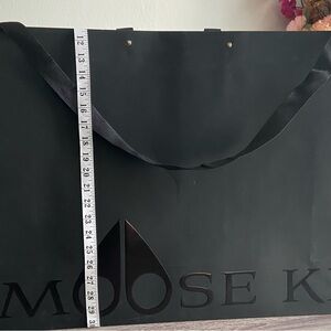 Moose Knuckles Sleek Black Shopping Bag